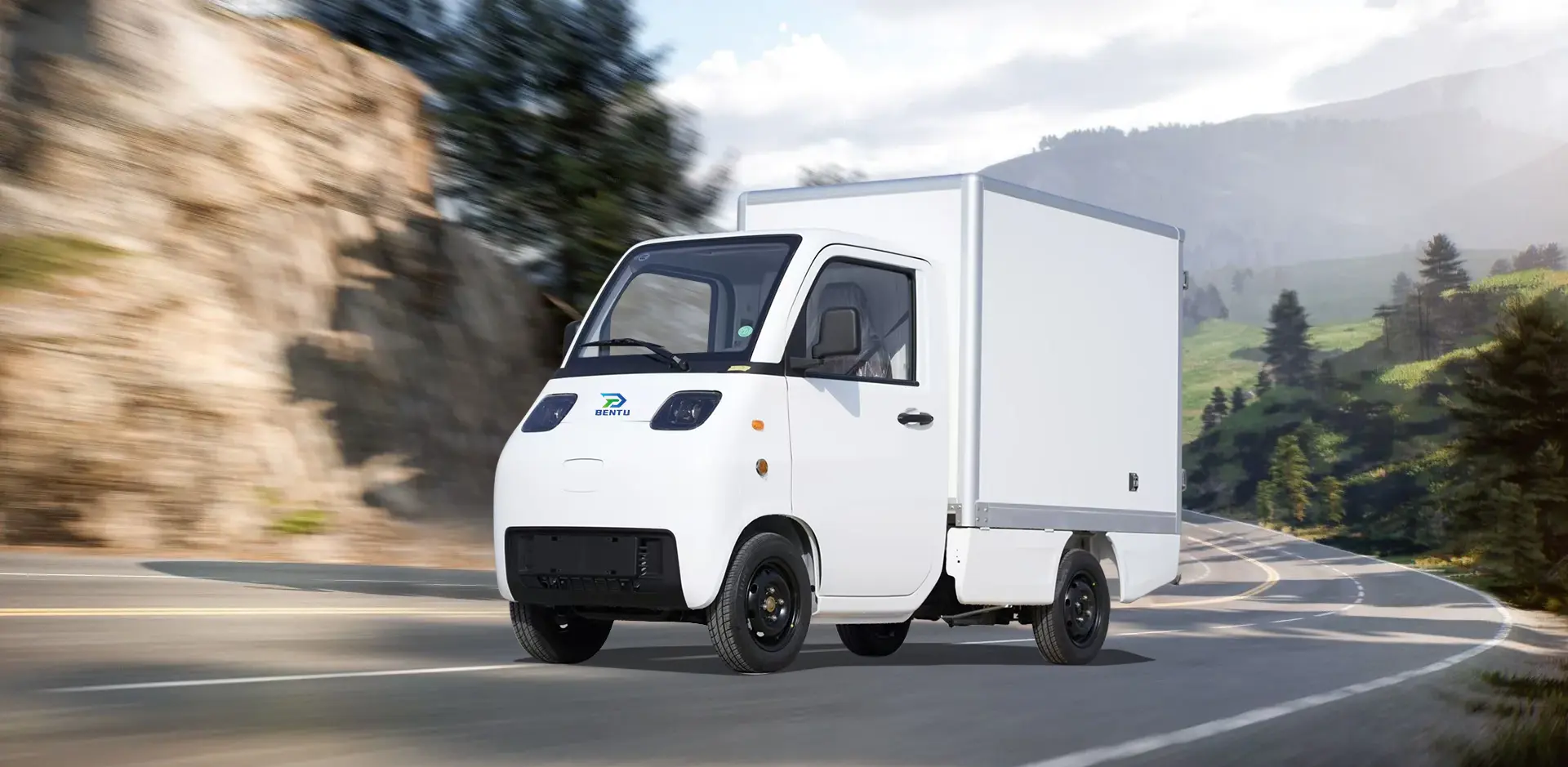 China EEC Mini Electric Vehicle Food Lieferkasten 3kW Fabrik